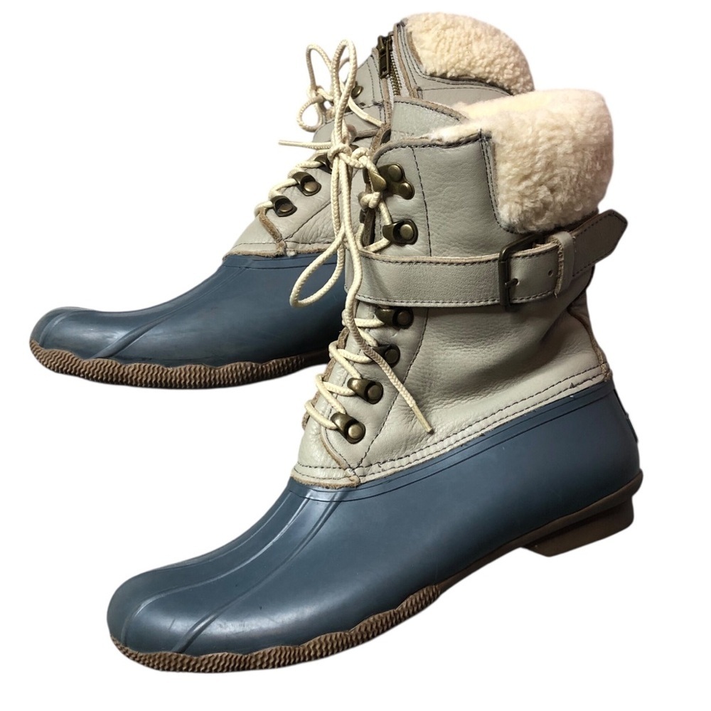 Sperry Wo’s 9 Duck Boot Waterproof Wool Lined Winter Coastal Marine Fisherman